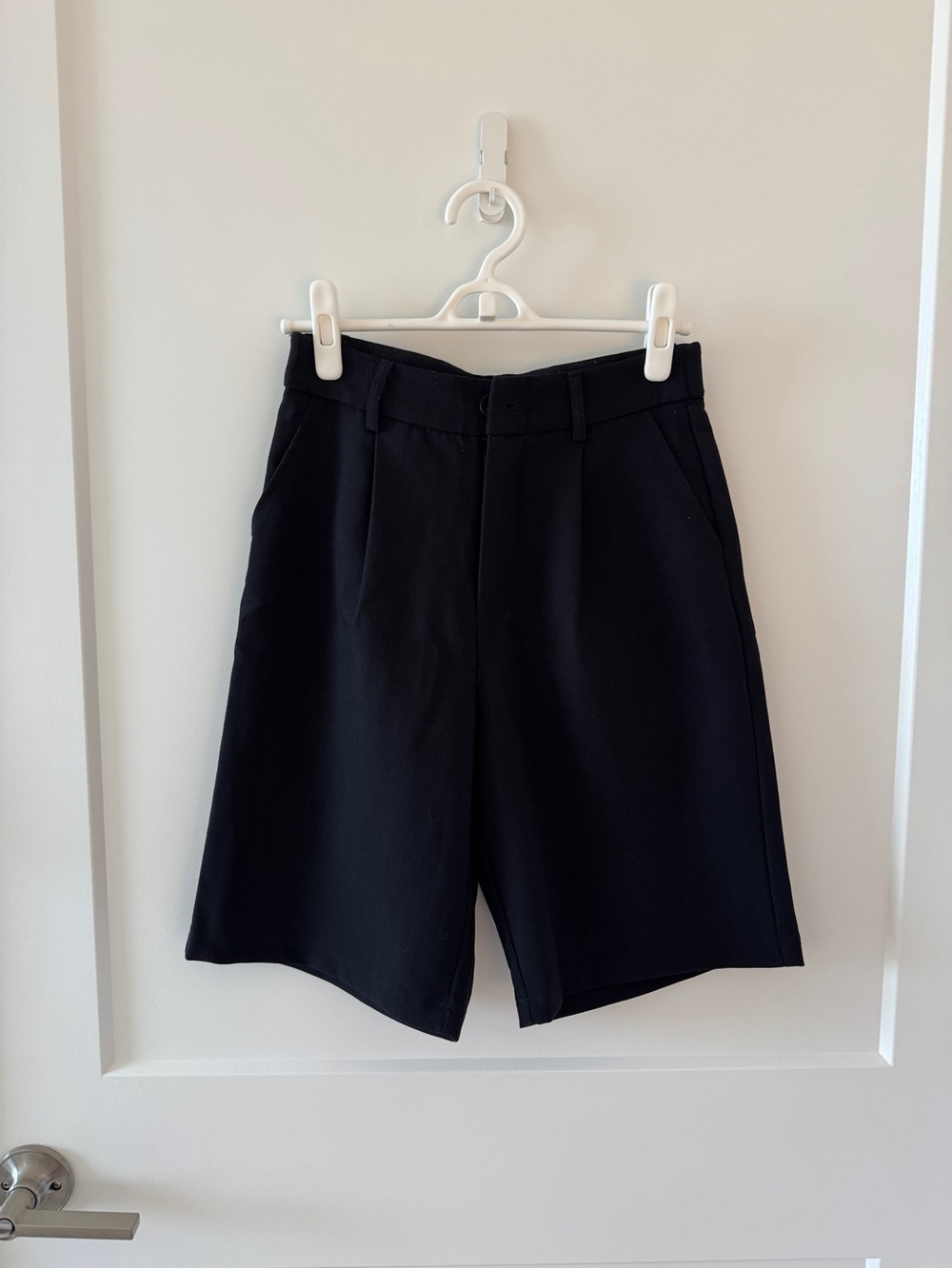 Women's Black Bermudas Shorts - Picture 1 of 2